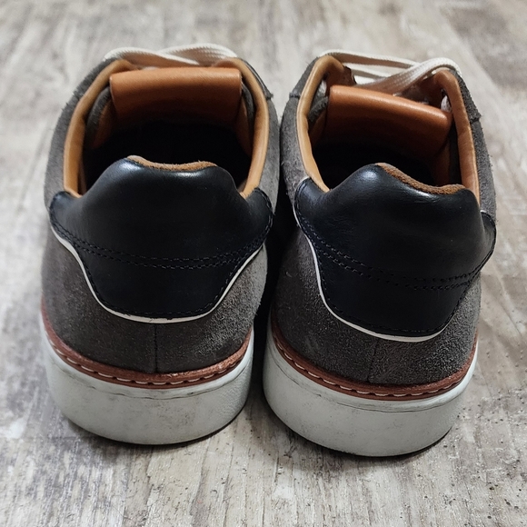 Allen Edmonds "ALPHA" Lace-up Suede Men's Casual Sneakers Grey Size 8 - Picture 5 of 9
